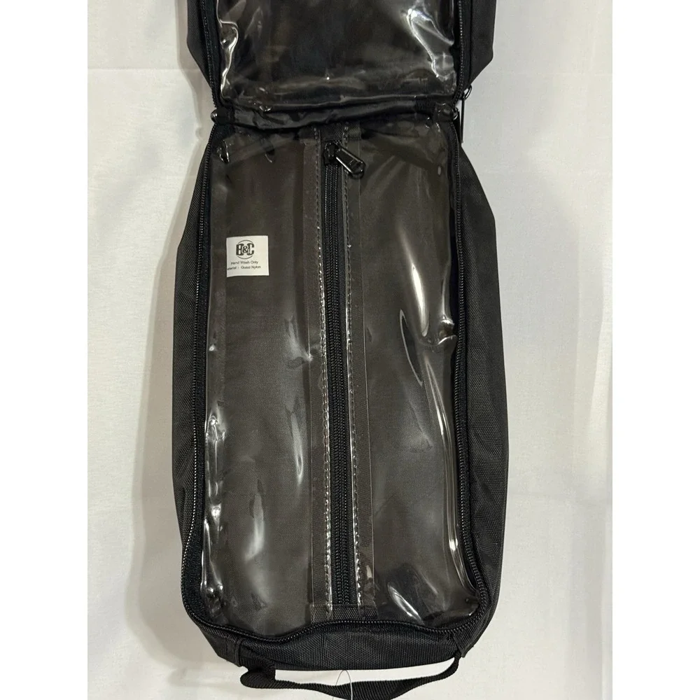 B&C Versatile Hanging Travel Organizer Bag Black Multi- Pockets
